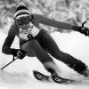 Slalom-Star Maria Epple-Beck bei einem Rennen in Garmisch-Partenkirchen. 