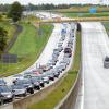 Die A96 war am Samstag komplett gesperrt. 