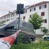 Polizei und Spurensicherung waren vor Ort im Dichterviertel im Einsatz.