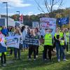 Bei der Streikrunde im Oktober hatten gut 300 Beschäftigte des Universitätsklinikums Ulm die Arbeit niedergelegt.