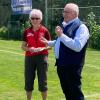 Organisatorin Anneliese Poppel und Schirmherr Ferdinand Munk begrüßten die Startenden.