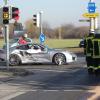 Unfall mit Porsche in Augsburg: Ein Fahrer musste ins Krankenhaus gebracht werden.