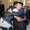 Überraschenden Besuch bekam Kim Jong Un: Der  frühere US-Basketballstars Dennis Rodman besuchte den nordkoreanischen Diktator.
