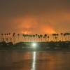 Waldbrände, aufgenommen am 9. Juli in Santa Barbara, Kalifornien. Das Feuer breitet sich entlang des Highway 154 aus. 