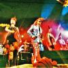 Wohl die schrillste Band, die je im Ulmer Zelt auftrat: Die Leningrad 
Cowboys mit ihren fantastischen Frisuren und heißem Rock