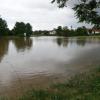 Im Juni 2016 regnete es an einem Tag so stark, dass das Wasser im Ortsteil Ried bedrohlich stieg. 	