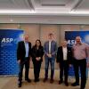 Der neue ASP-Bezirksvorsitzende mit seinen Stellvertretern: (von links) Karl Scherlin, Solongo Treml, Thomas Stepanski, Klaus Schiff, Alexander Förg.