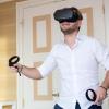 So sieht es aus, wenn man eine VR-Brille trägt. 