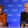 Horst Seehofer ist angeblich selbst ziemlich erschrocken, als er hinterher im Fernsehen sah, welch ein schlechtes Bild Angela Merkel und er am Montag abgegeben haben.