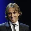 Luka Modric wurde im Grimaldi Forum in Monaco als bester Fußballer Europas ausgezeichnet.