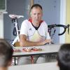 Wolfgang Sacher fährt trotz Behinderung erfolgreich Rad. 