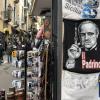 In Italien ist die Mafia eine Marke: hier Mafia-Boss Don Vito Corleone im Film "Der Pate" als Souvenir für Touristen.