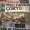 Türkische Tageszeitungen berichten auf der Titelseite über die Behandlung türkischer Medien vor dem NSU-Prozess.