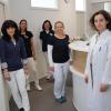 Dieses Foto aus dem Jahr 2022 zeigt Dr. Gina Morariu, Fachärztin für innere Medizin, mit Arzthelferinnen in der Praxis an der Frauenstraße in Babenhausen.