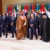Ein Gruppenbild, platziert um den saudischen Kronprinz Mohammed bin Salman herum, soll Einigkeit demonstrieren. Doch hinter den Kulissen gab  es Meinungsverschiedenheiten in Riad.