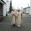 Pfarrer Hermann-Josef Lampart und Erzbischof Anton Bharanikulangara. Als Pfarrer Anton vertrat der heutige Erzbischof von Faridabad (Indien) Lampart während der Urlaubszeit.