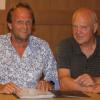 Die TSV-Vorstandsmitglieder Harald Spring (links) und Rudolf Kohler stellten sich erneut zu Wahl.
