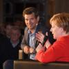 Angela Merkel stellte sich beim "Augsburger Allgemeine Forum live" den Fragen von Gregor Peter Schmitz und denen der Bürger.