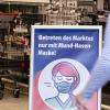 Einem Mann aus dem südlichen Landkreis Augsburg wurde ein Hausverbot in einem Supermarkt erteilt, weil er sich weigerte, dort eine Maske zu tragen. 