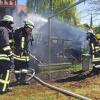 In Thannhausen ist am Donnerstagvormittag ein Feuer ausgebrochen.