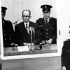 Adolf Eichmann im April 1961 während seines Prozesses in Jerusalem. Eichmann wurde zum Tode verurteilt und hingerichtet.