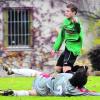 Kaum vom Ball zu trennen und extrem torgefährlich: Daniel Holzmann von der U17 des TSV Nördlingen. Foto: jais