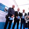 Festakt 100 Jahre SGL Carbon in Meitingen: (von links) Rüdiger Krieger, Thomas Dippold, Fabian Mehring und Thomas Wienhues.