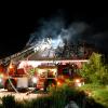 Auf dem Musterhaus-Gelände im Ulmer Osten ist in der Nacht zum Pfingstmontag dieses Jahres ein Haus vollständig ausgebrannt.  	
