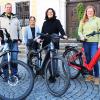Machen mit beim Bikeleasing der Stadt Lauingen (von links): Frank Goller, die stellvertretende Personalratsvorsitzende Corinna Nowka, Karin Thomas und Anne Bärthe.