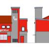 So wie auf diesem Entwurf soll das Feuerwehrhaus Ellgau nach der Sanierung aussehen – hier die Nord- und Westansicht. 