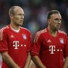Arjen Robben, Franck Ribery beide FC Bayern erwarten den Hamburger SV.