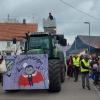 Buntes Treiben herrscht am Faschingssonntag auf Wehringens Straßen.