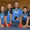 Das beste Tischtennis-Männerteam im Landkreis: Der VfL Günzburg mit (von links) Christian Damm, Fabian Lindenmayer, Sandro Hofmann, Alexander Wührer, Thomas Schuhmair und Michael Wojnarowicz. 	