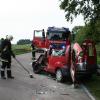 Beim Frontalzusammenstoß mit einem Linienbus bei Inchenhofen wurde Ende August ein Autofahrer schwer verletzt. 