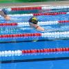SG-Nachwuchsschwimmerin Amelie Zierhut auf dem Weg zur neuen Bestzeit über 100-Meter Brust. 	 	