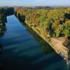 Die Stadt Günzburg wird im Jahr 2029 die Landesgartenschau ausrichten. Das Konzept, die Flüsse Donau, Nau (rechts) und Günz (links) einzubinden, hat die Expertenkommission überzeugt.