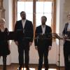 Das Vokalensemble Ingenium aus Slowenien zeigte bei den Leitheimer Schlosskonzerten perfekte Synchronisation.  	 	
