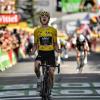 Zum zweiten Mal als Erster im Ziel: Der Brite Geraint Thomas gewann die letzte Alpen-Etappe nach L’Alpe d’Huez und verteidigte sein Gelbes Trikot. 	