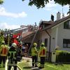 Zu einem Brand am Dachstuhl eines Einfamilienhauses ist es am Samstag in Bergheim gekommen.
