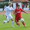 Bajram Gocevic (rechts) stellte mit seinem Tor zum 2:1 für Mering kurz vor der Pause die Weichen auf Sieg. Am Ende gewann Mering gegen Aindling mit 4:1. 