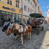 Oide Wiesn in Landsberg: Florian Maisterl aus Scheuring machte mit seiner Ponykutsche vielen Kindern eine Freude.