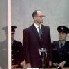 Adolf Eichmanns bei seinem Prozess in Jerusalem 1961.