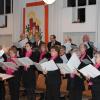 Der Gesangverein Dillingen und die VHS musizierten gemeinsam im großen Saal des Kirchenzentrums St. Ulrich.  	