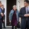 Großbritanniens Premierministerin Theresa May würde zurücktreten, wenn das Parlament dafür ihren Brexit-Deal annimmt.