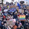 Auch an diesem Wochenende finden in Bayern wieder Demos gegen rechts statt.