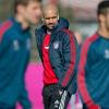 Pep Guardiola trainierte mit seinem Team in München, statt in London.