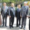 Beim Großen Bayerischen Waldtag (von links): BBV-Präsident Gerd Sonnleitner, Waldprinzessin Eva Ritter, Oberbürgermeister Jürgen Schröppel, Forstminister Helmut Brunner, der ehemalige russische Landwirtschaftsminister Alexej Gordejew, Ministerpräsident Horst Seehofer, der Präsident des bayerischen Waldbesitzerverbands Josef Spann und Waldkönigin Anna Fauth. 