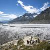 23 Kilometer lang und umsäumt von markanten Bergen: Der Große Aletsch ist der mächtigste Gletscher der Alpen und zugleich Unesco-Weltkulturerbe. 