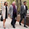 Boris Becker mit Lebensgefährtin Lilian De Carvalho Monteiro und seinem Sohn Noah Becker auf dem Weg zum Gericht.