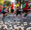 Bei den großen deutschen Stadt-Marathons fällt auch eine Menge Müll an.